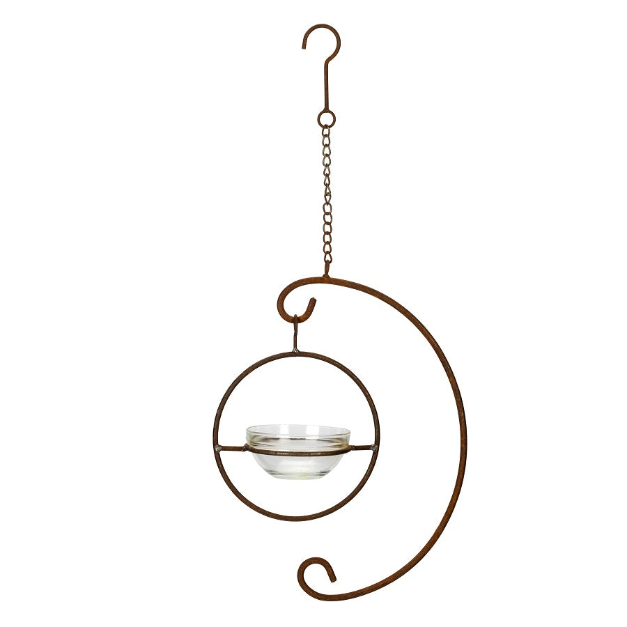 Bird Feeder Watering Glass Bowl