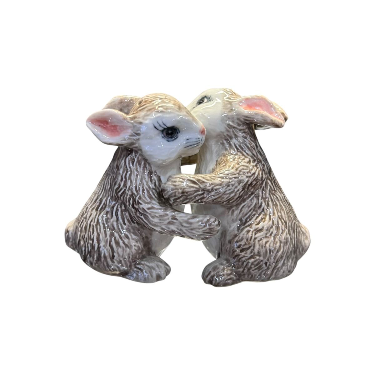 Hugging Rabbits Salt & Pepper Shakers