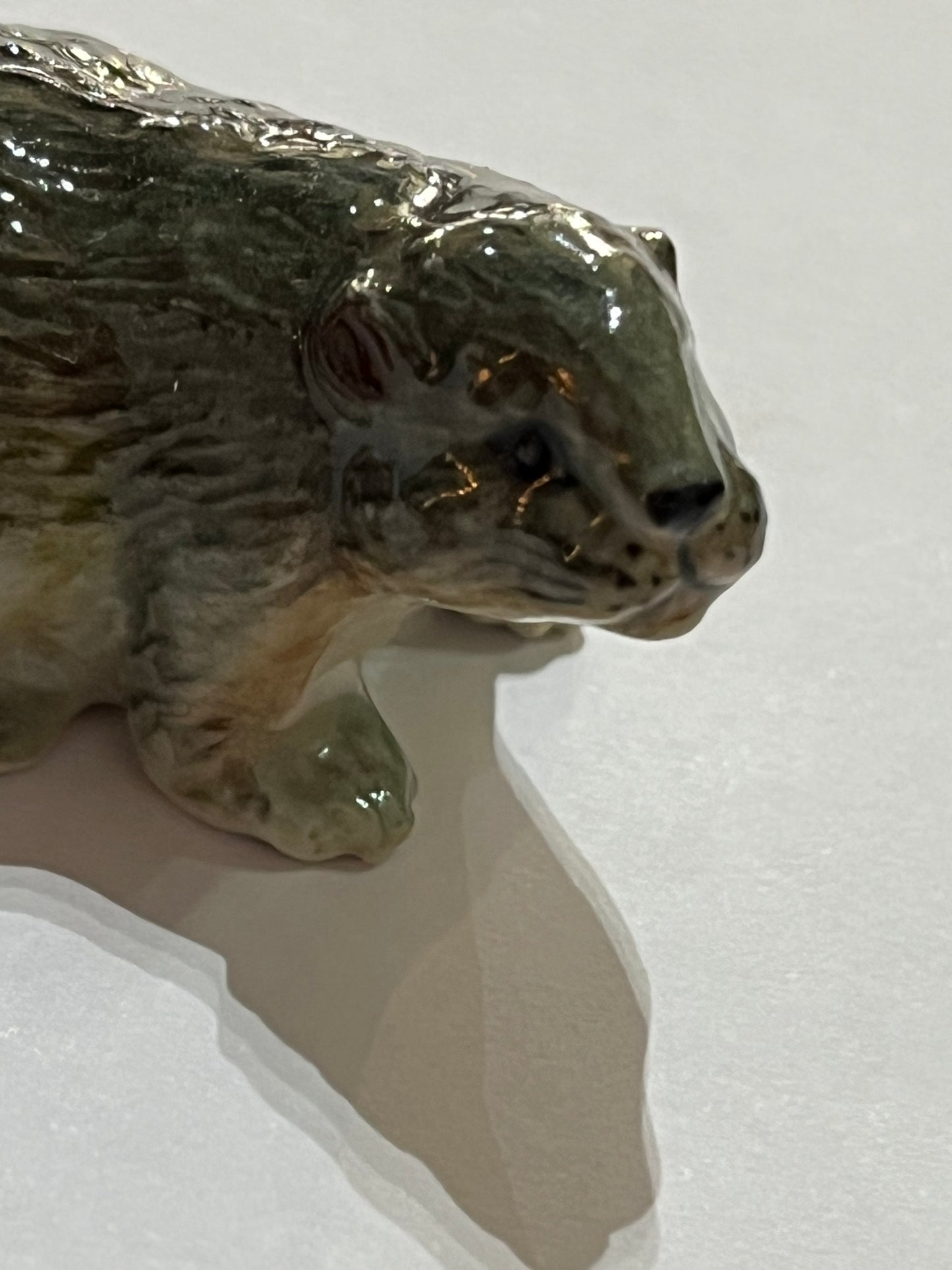 Miniature Porcelain Beaver