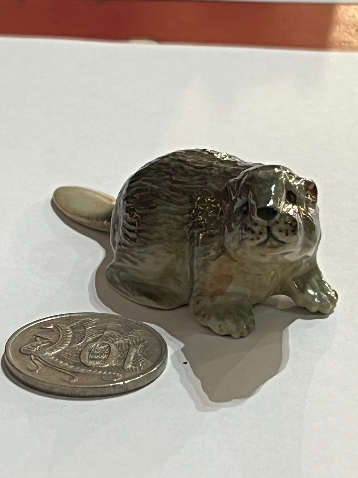 Miniature Porcelain Beaver