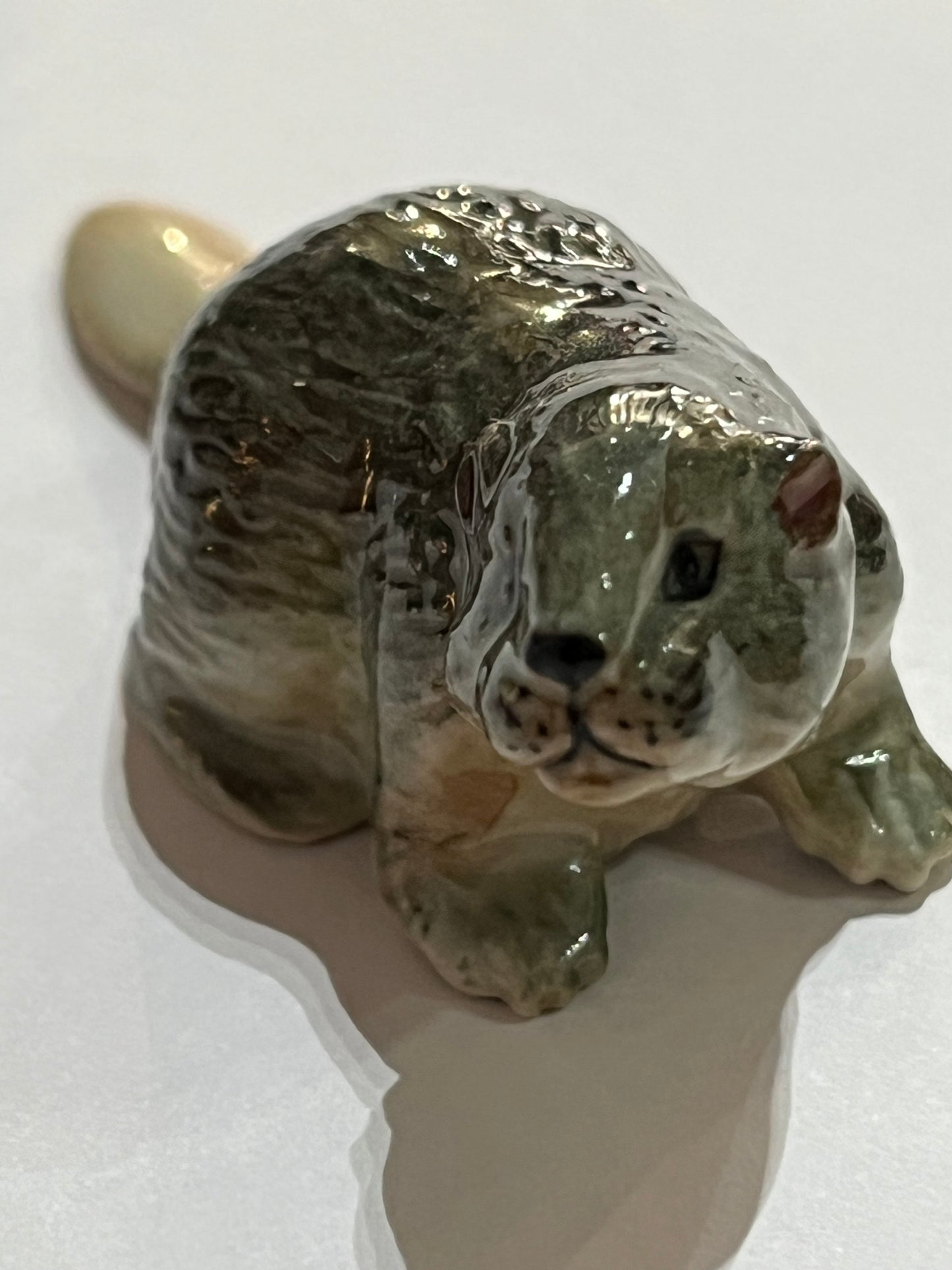 Miniature Porcelain Beaver