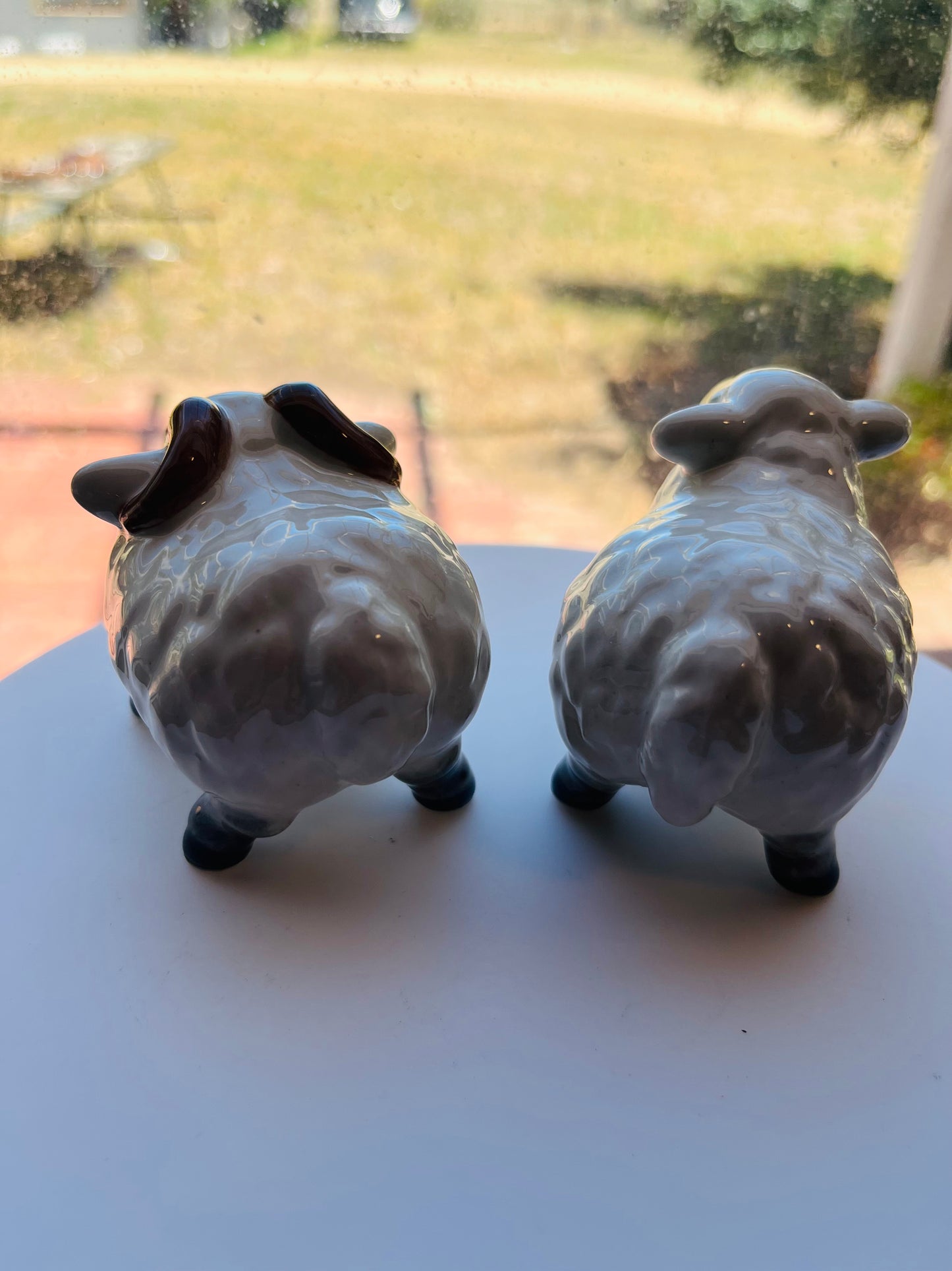 Porcelain Sheep 2pcs Ram and Ewe