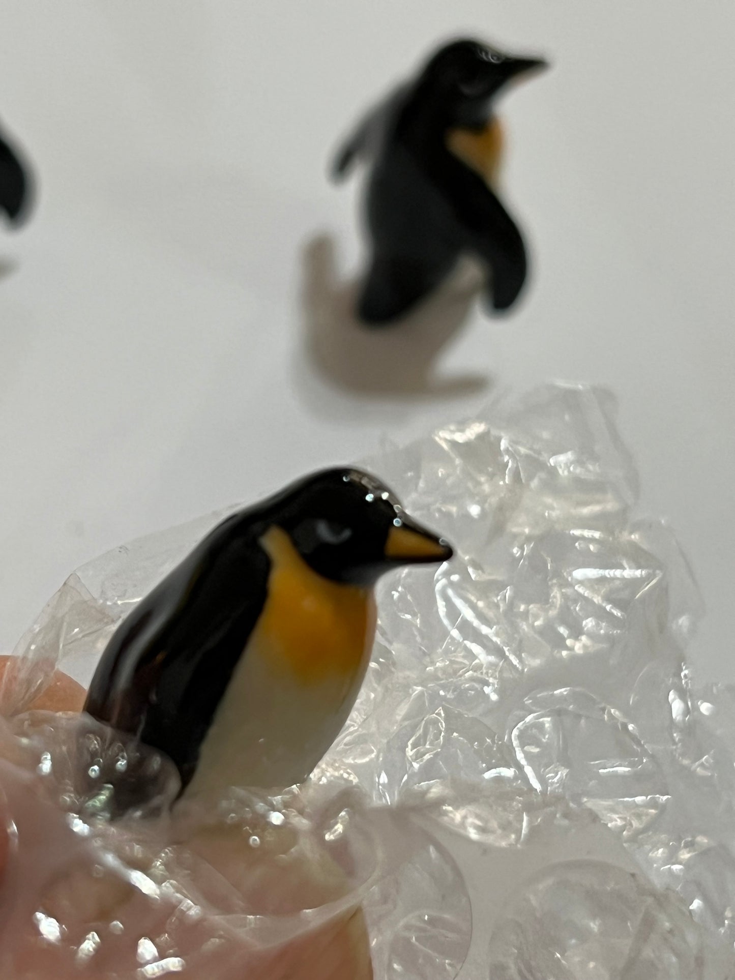 Miniature Porcelain Penguin Family Bird Figurines Mini (3Pcs)