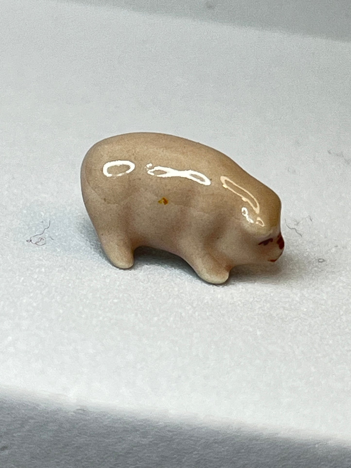 Miniature Porcelain Pig Figurine (Mini)