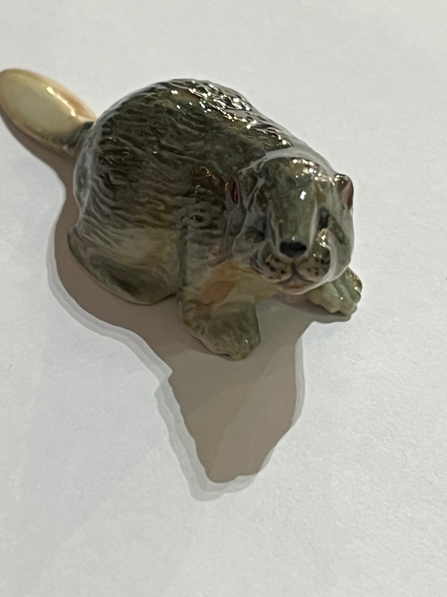 Miniature Porcelain Beaver