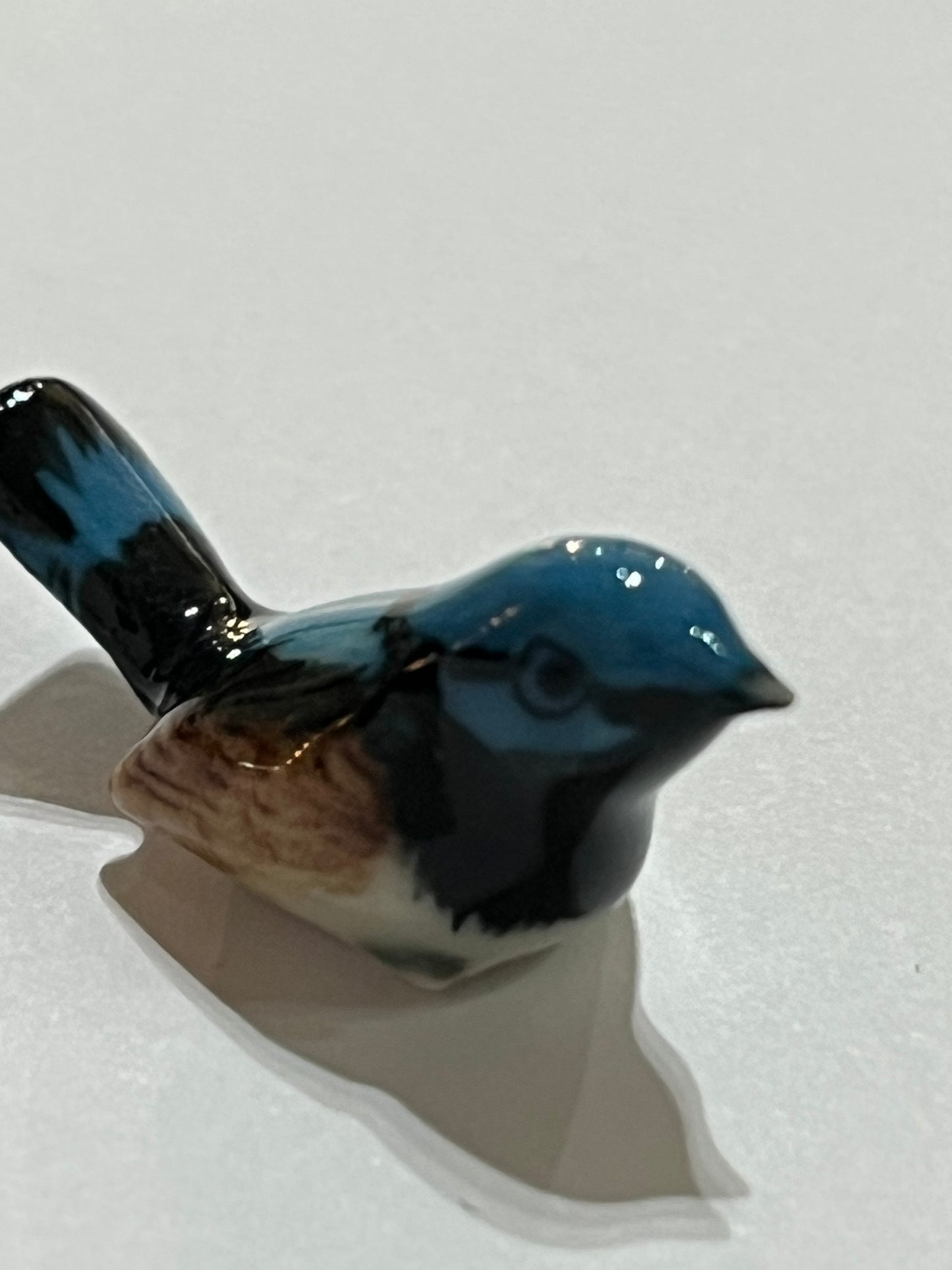 Miniature Porcelain Bird Figurines Superb Fairy Wren (Mini)