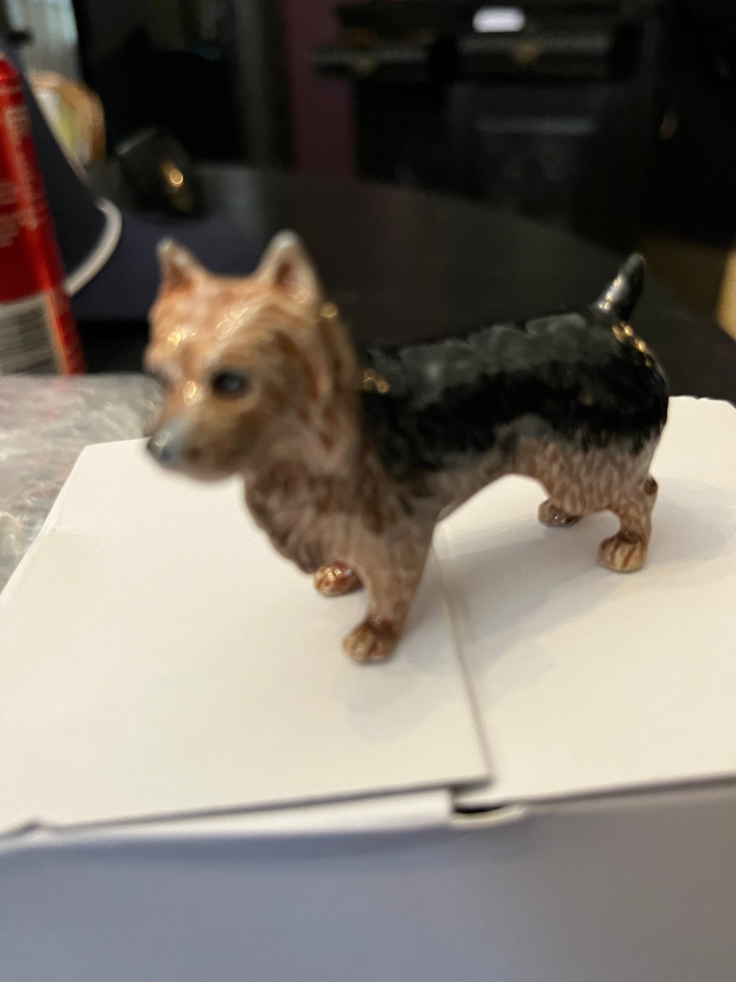Miniature Porcelain Dog Figurine Australian Terrier