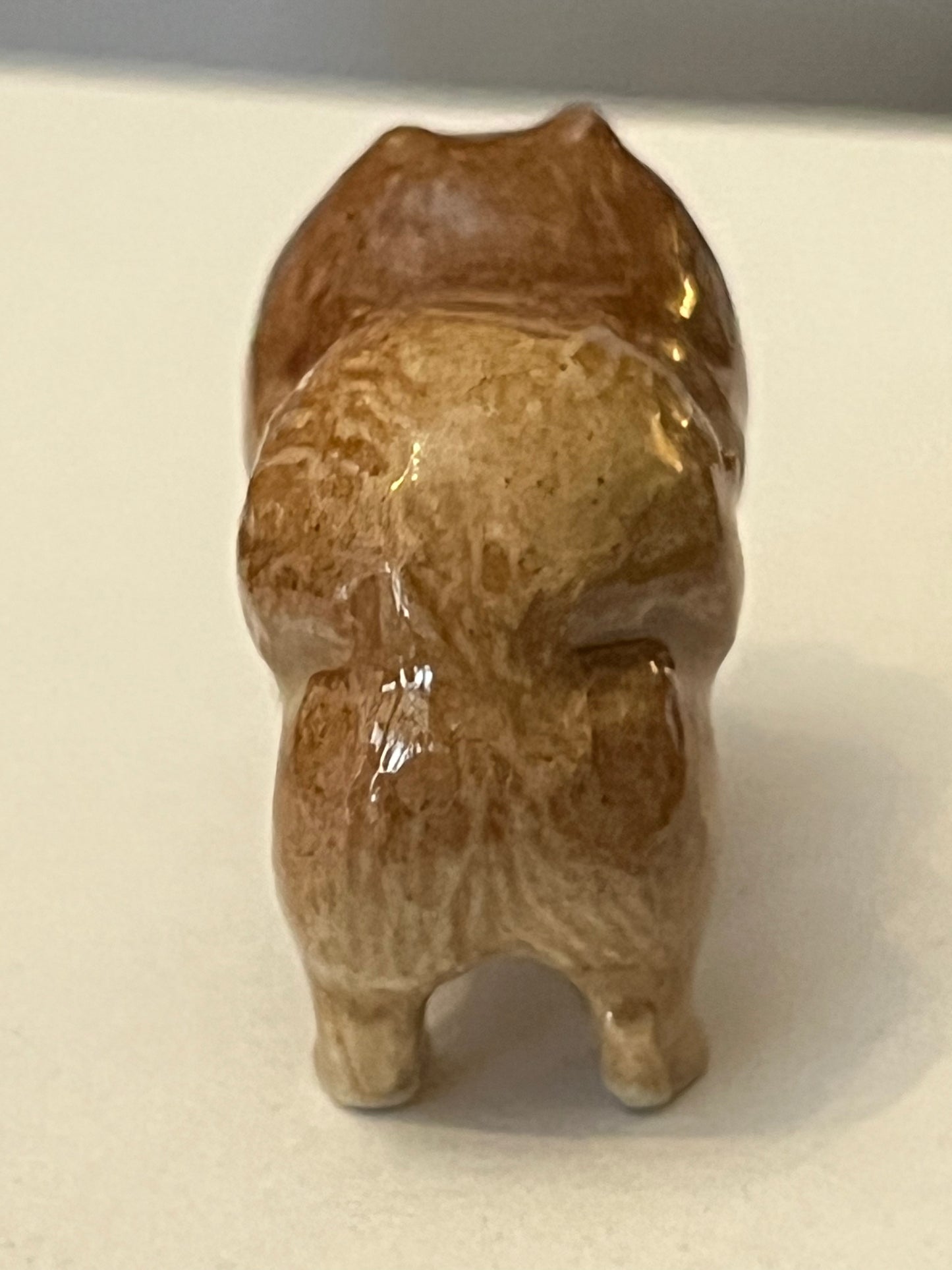 Miniature Porcelain Pomeranian Dog Mini