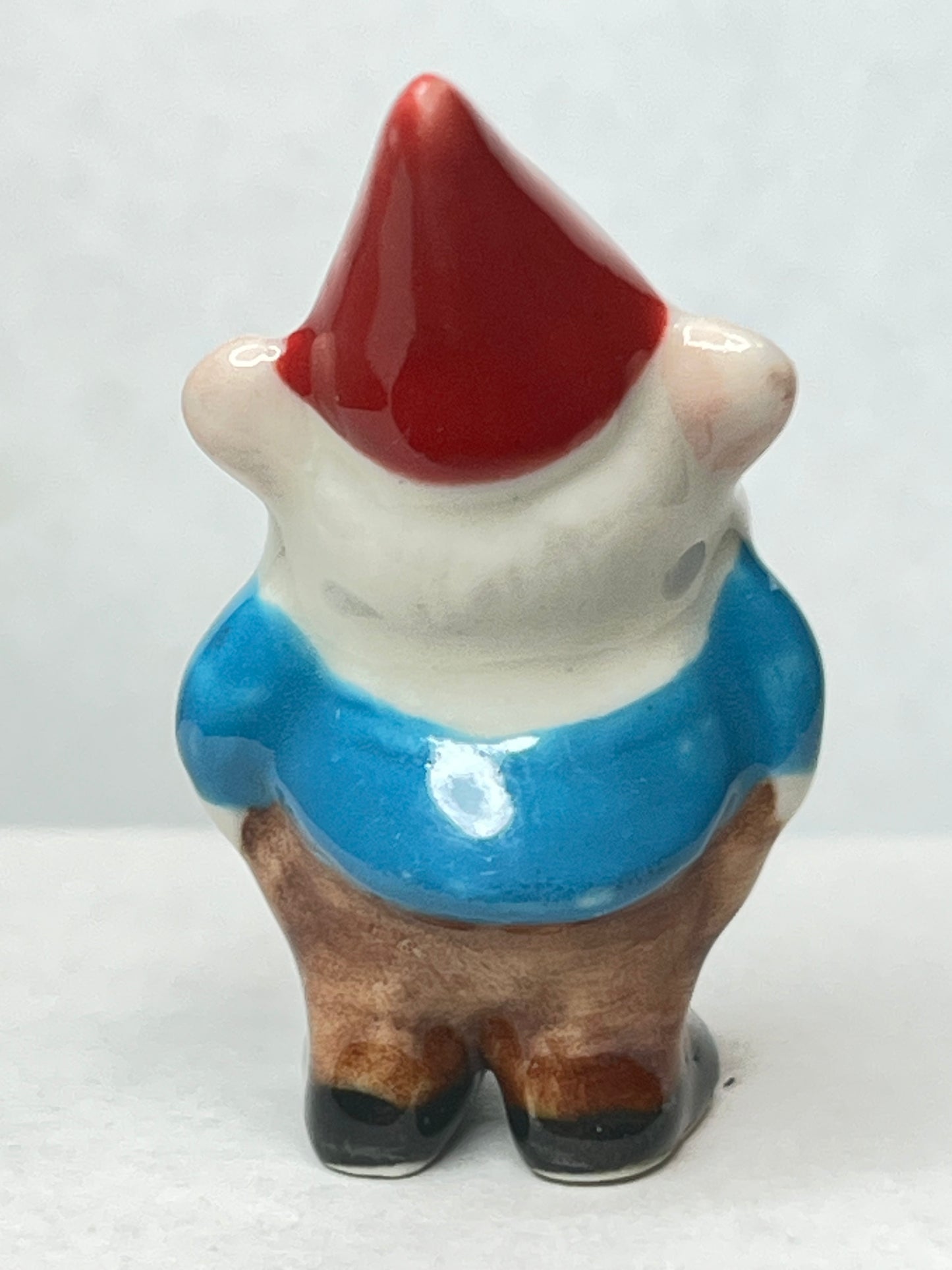 Miniature Porcelain Hand Painted Gnome Figurine