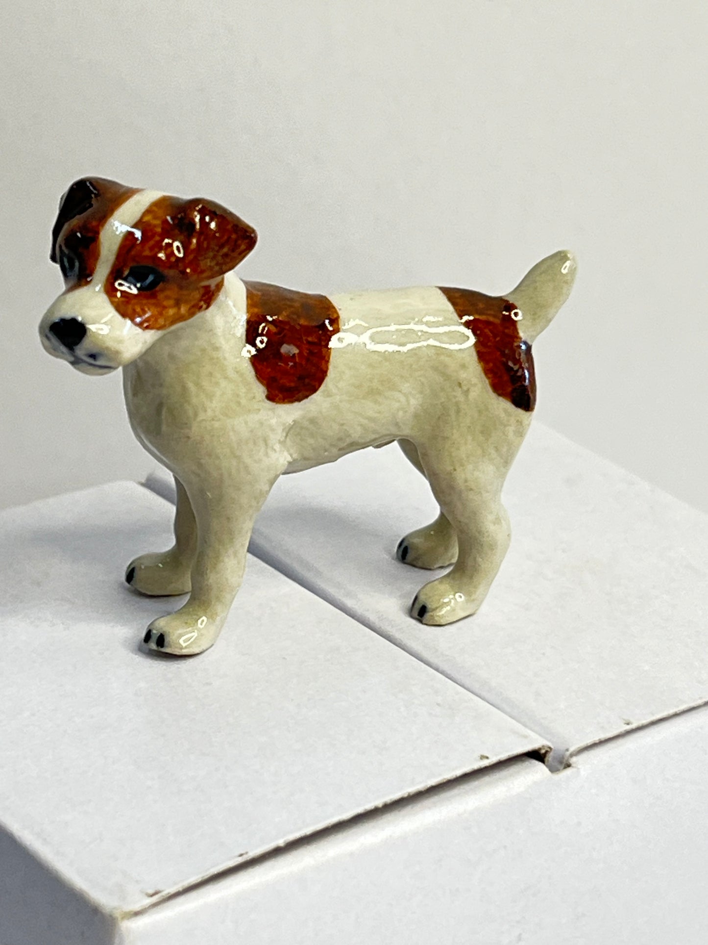 Miniature Porcelain Jack Russell Figurine Medium
