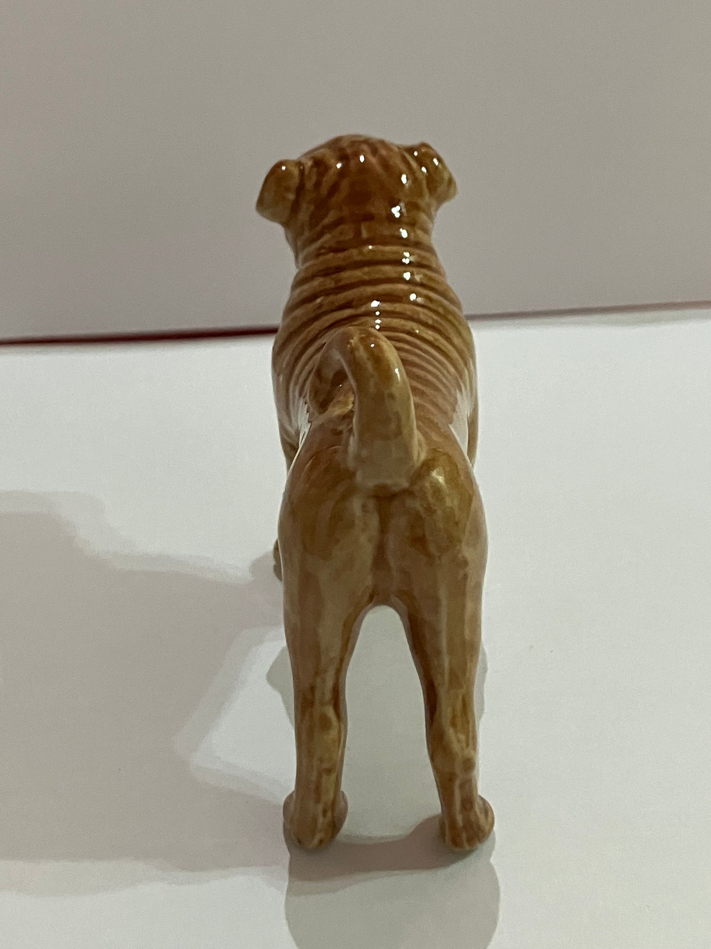 Miniature Porcelain Standing Shar Pai Dog