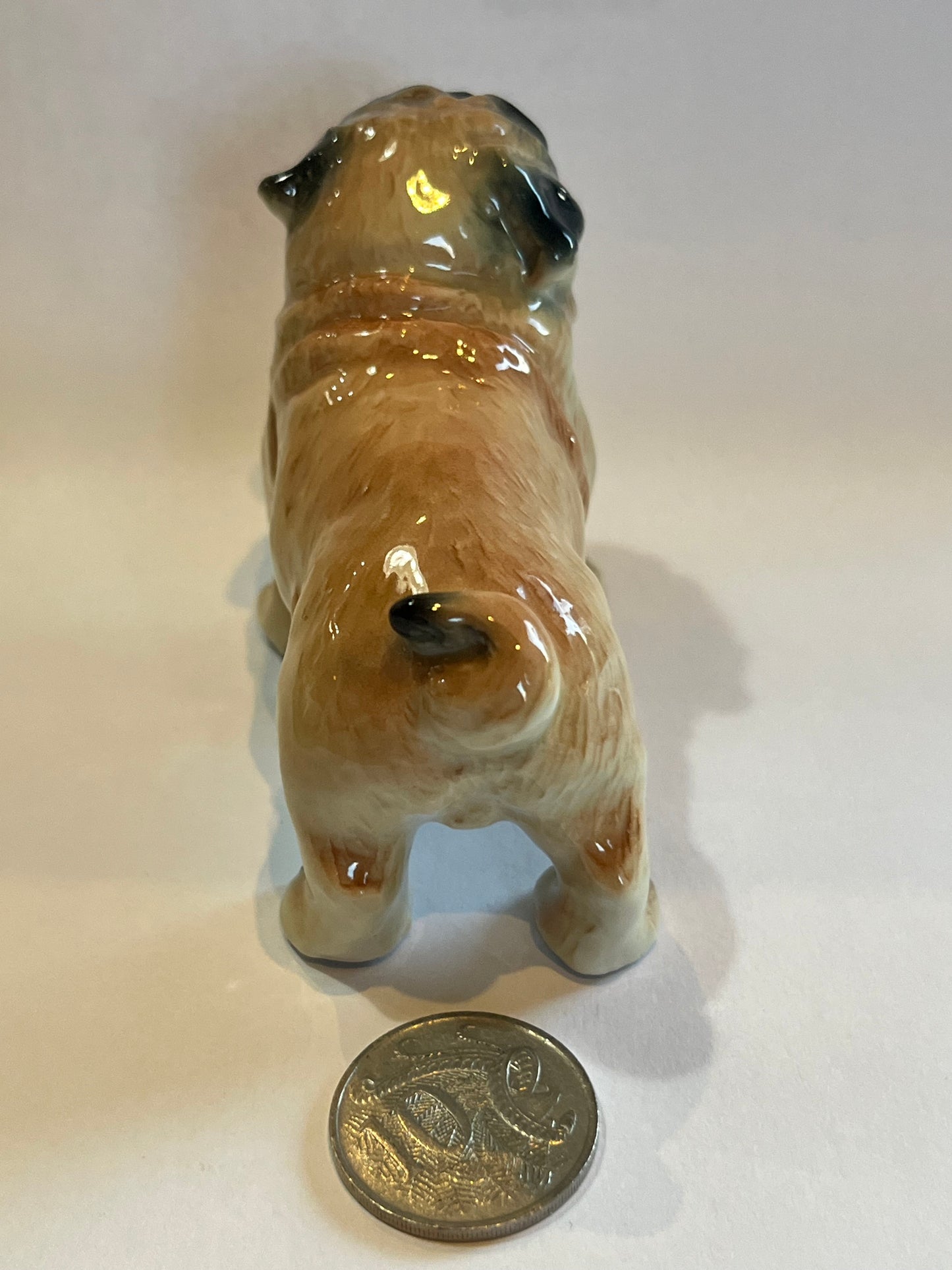 Porcelain Pug Dog Figurine