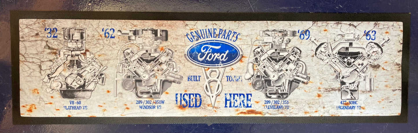 Bar Runner Mat - Ford V8 Engines