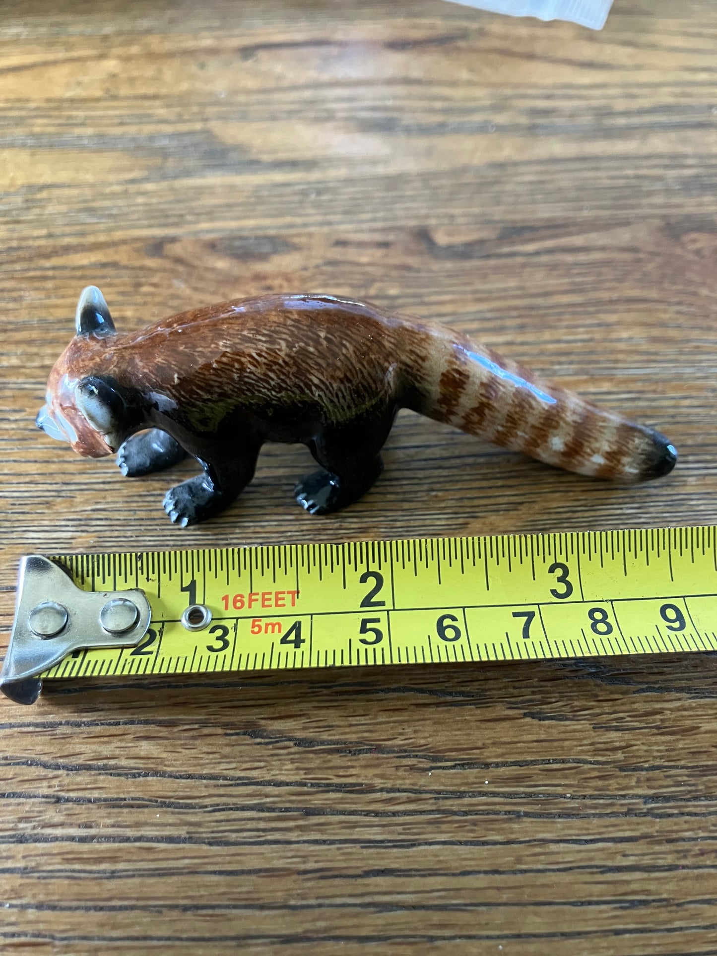 Miniature Porcelain Red Panda Figurine