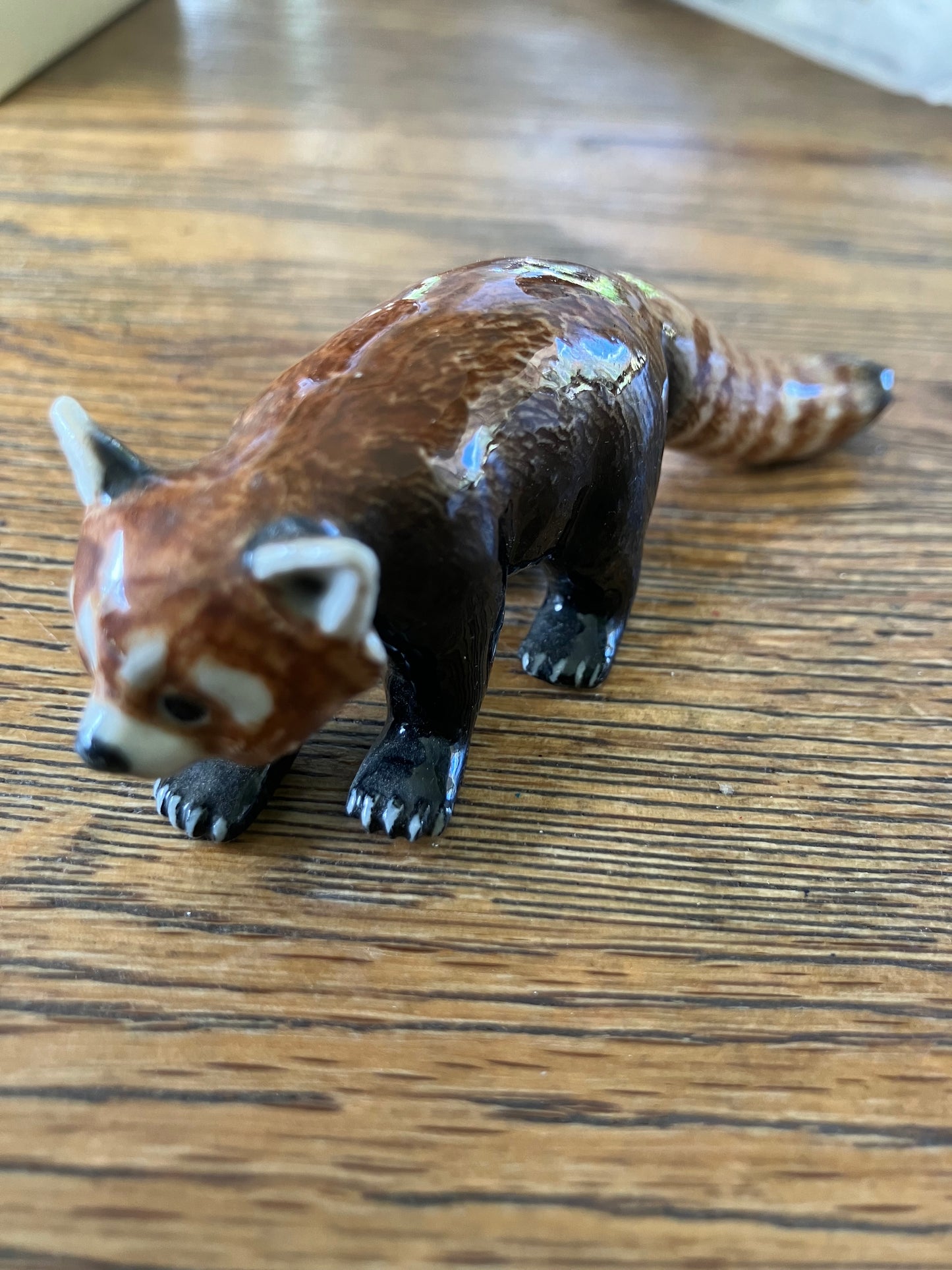 Miniature Porcelain Red Panda Figurine