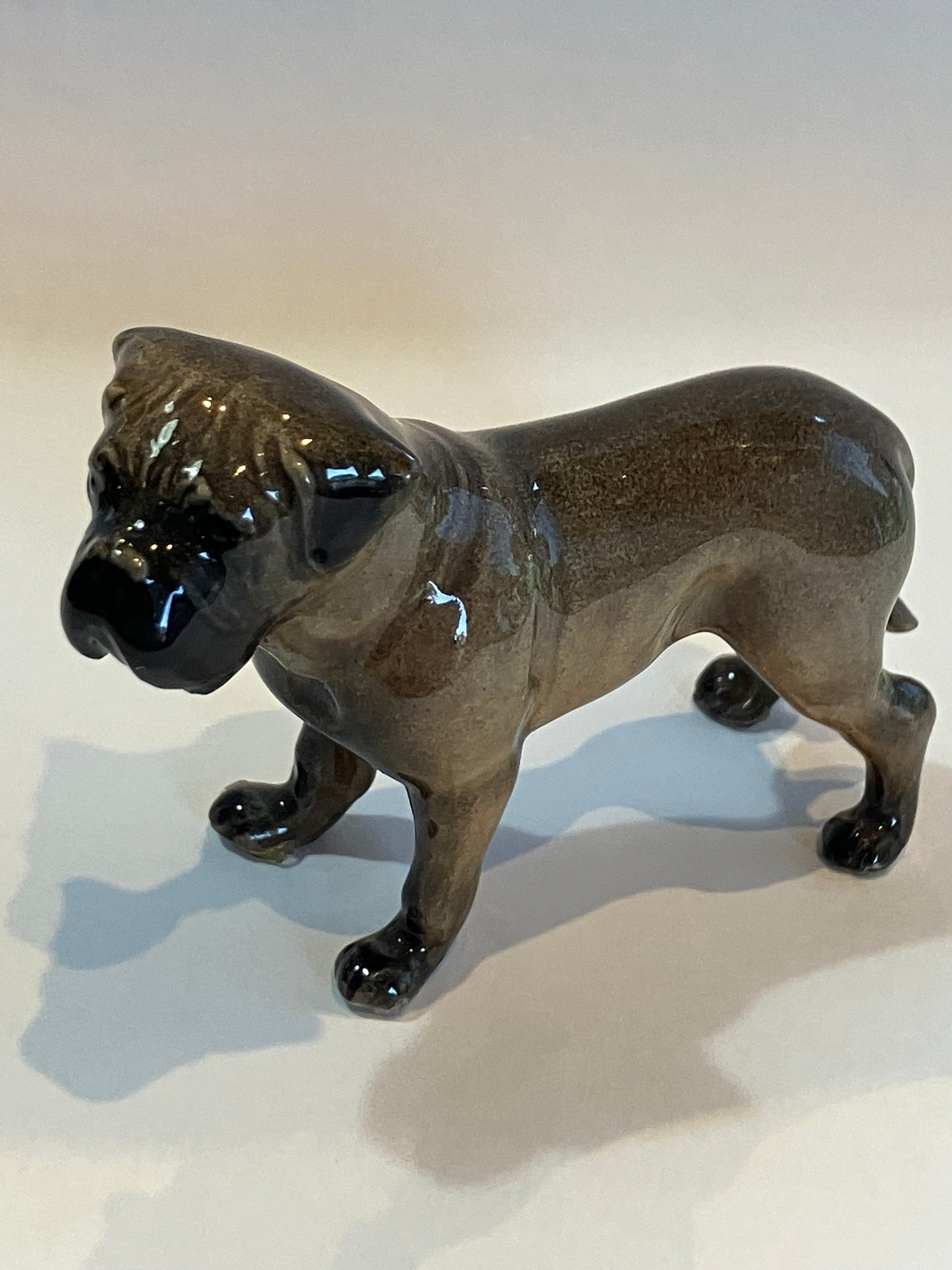 Miniature Porcelain Bull Mastif