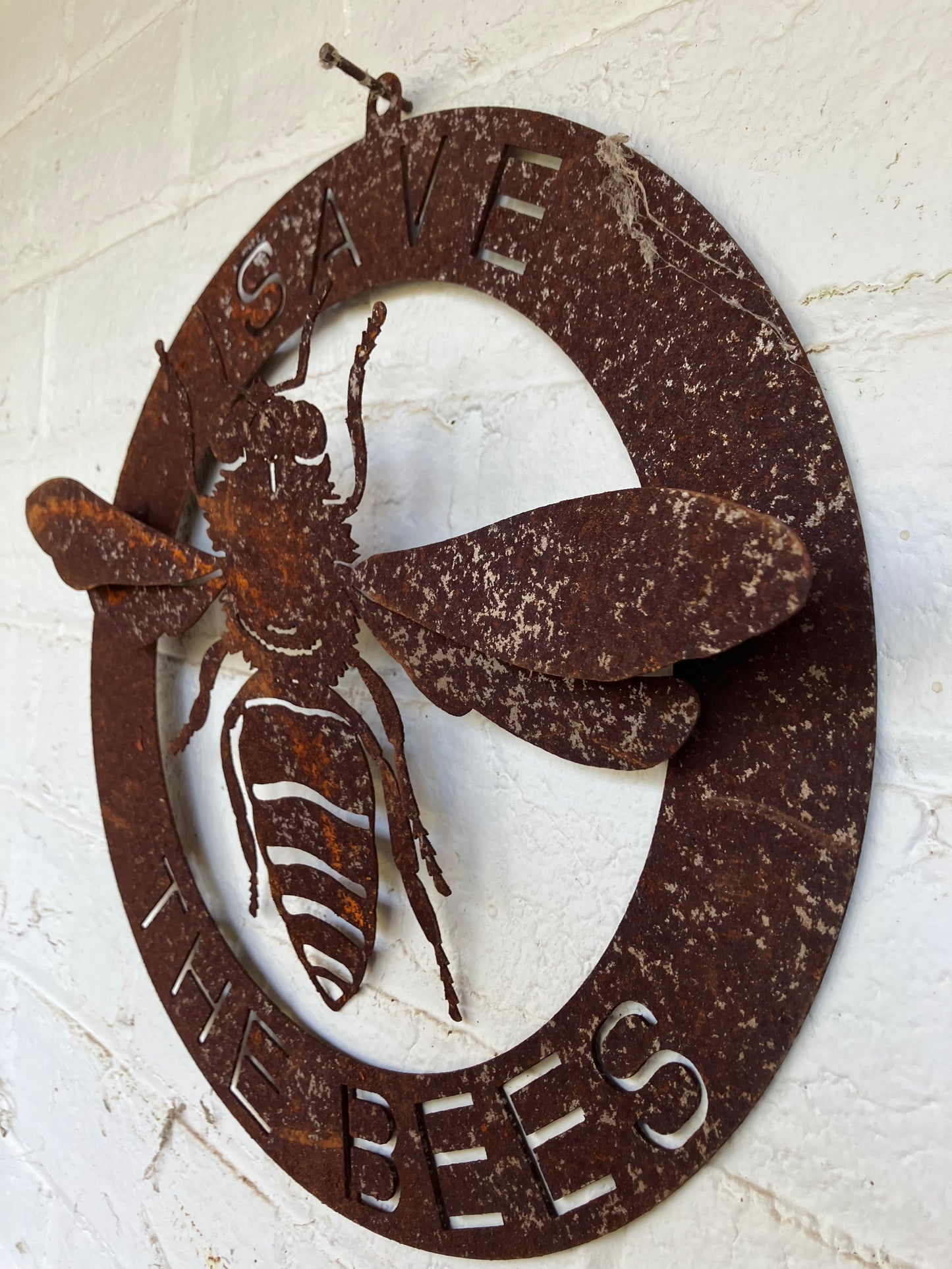 Save The Bees 3D Rusty Wall Art