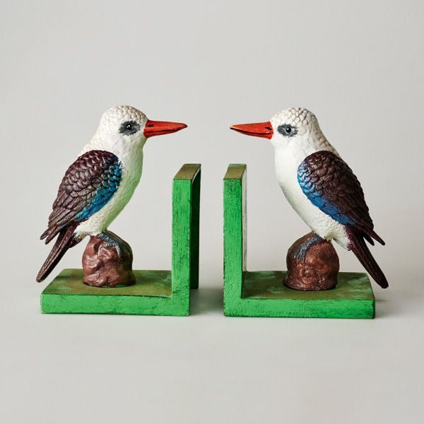 Kookaburra Cast Iron Bookends
