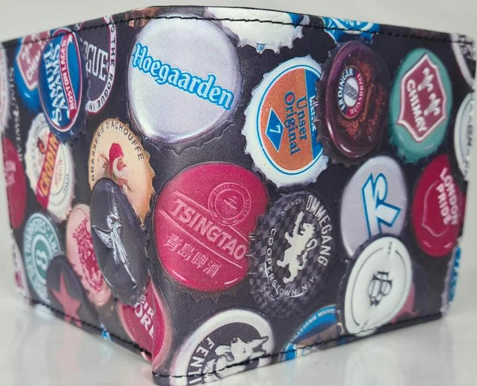 MENS WALLET BOTTLE CAPS THEME