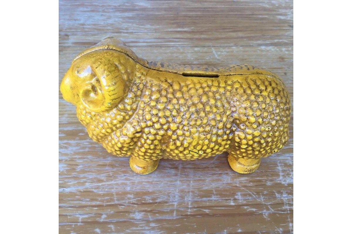 Golden Fleece Cast Iron Bank