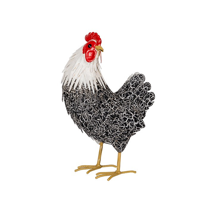 Chicken and Roster Metal Garden Ornament