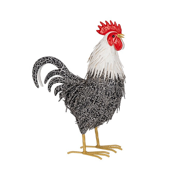 Chicken and Roster Metal Garden Ornament