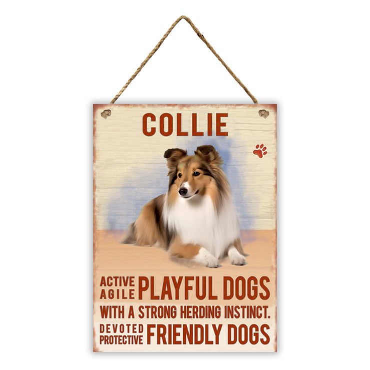 Collie Tin Sign