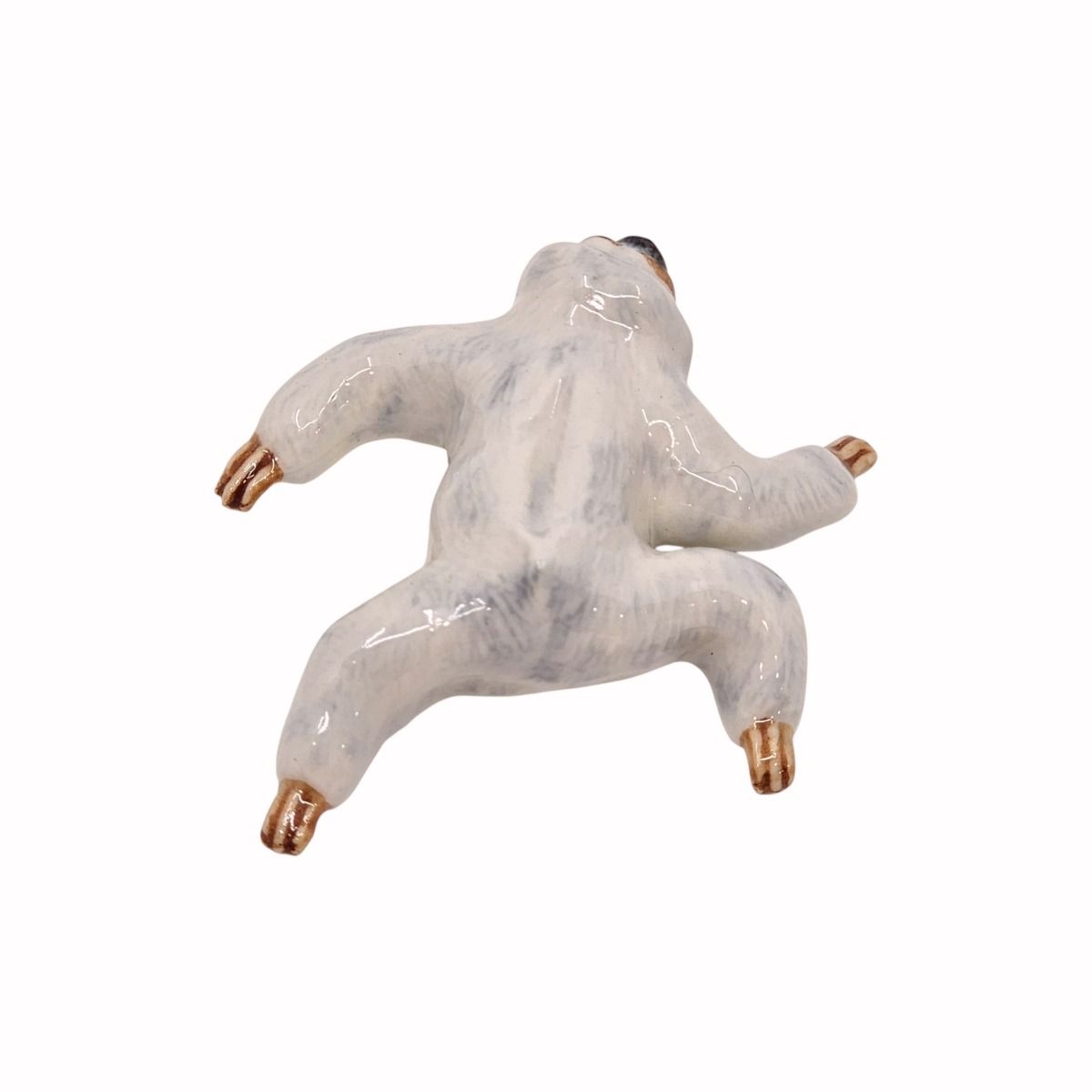 Miniature Porcelain Crawling Sloth Figurine
