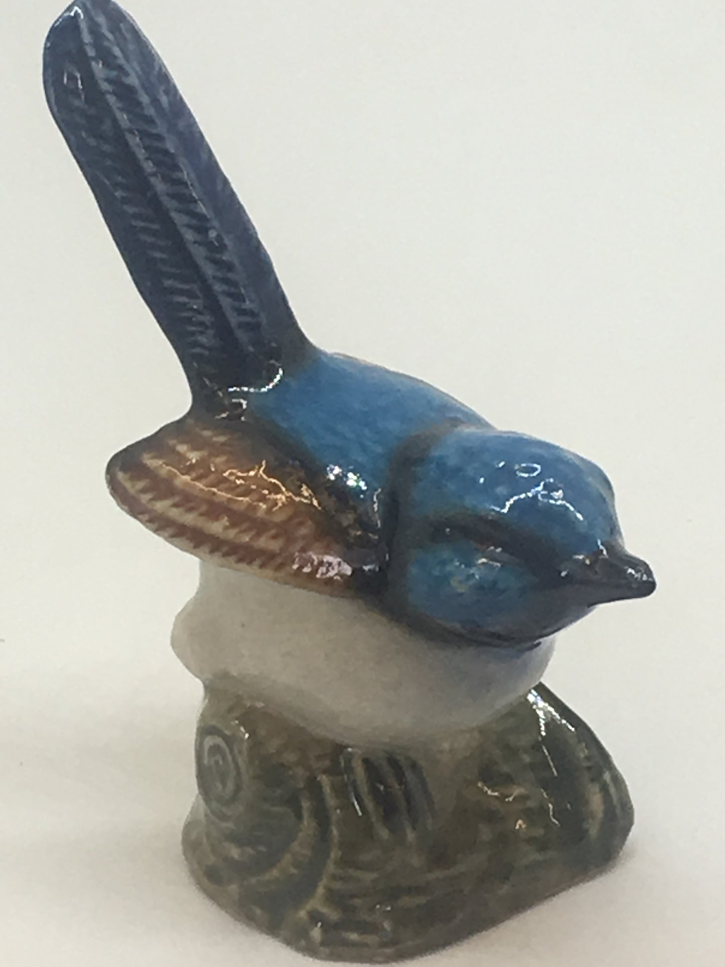 Miniature Porcelain Bird Figurines Superb Fairy Wrens