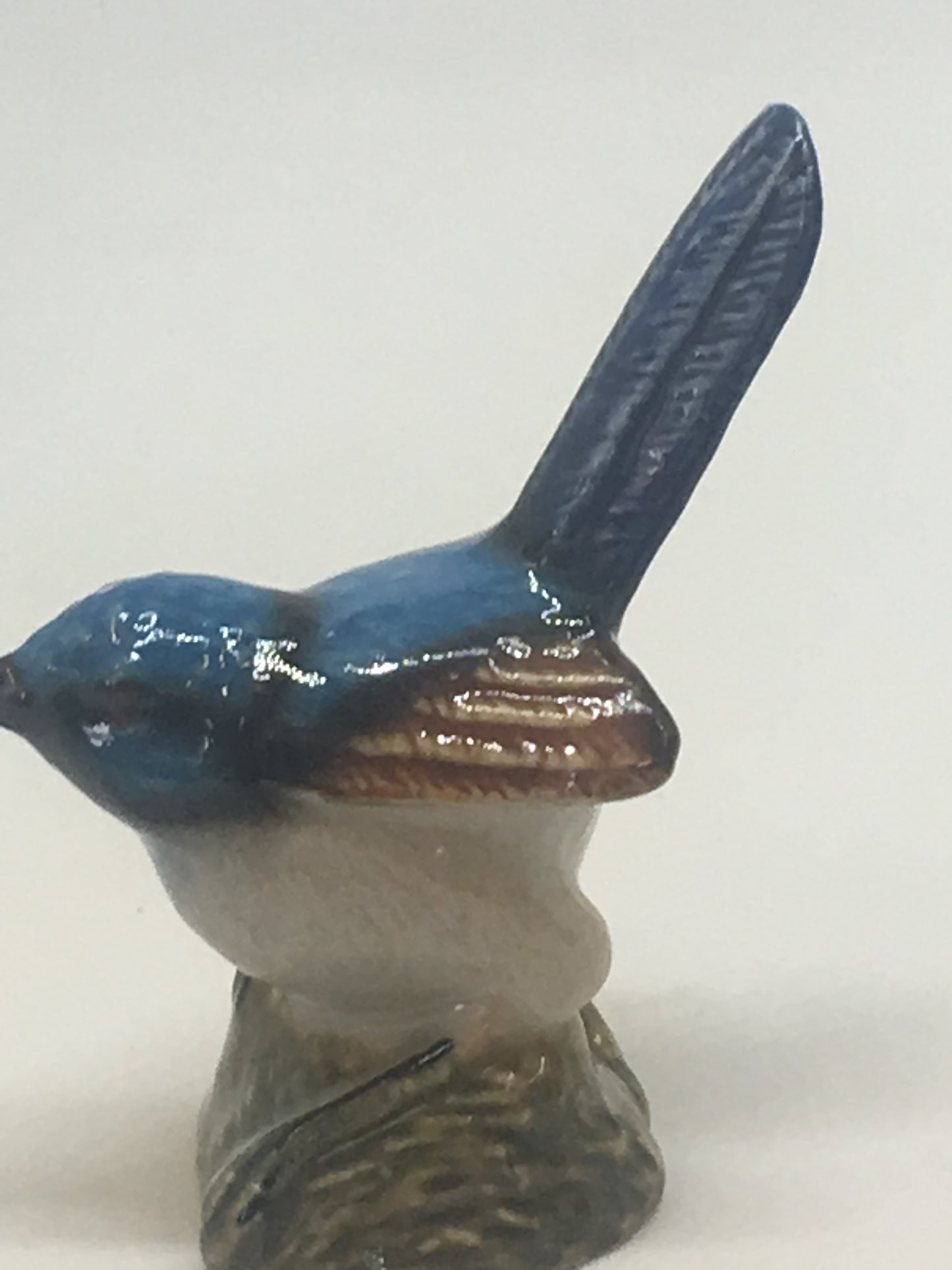 Miniature Porcelain Bird Figurines Superb Fairy Wrens