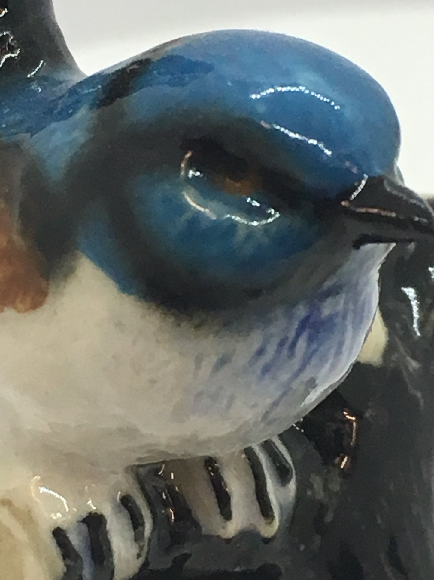 Miniature Porcelain Bird Figurines Superb Fairy Wren
