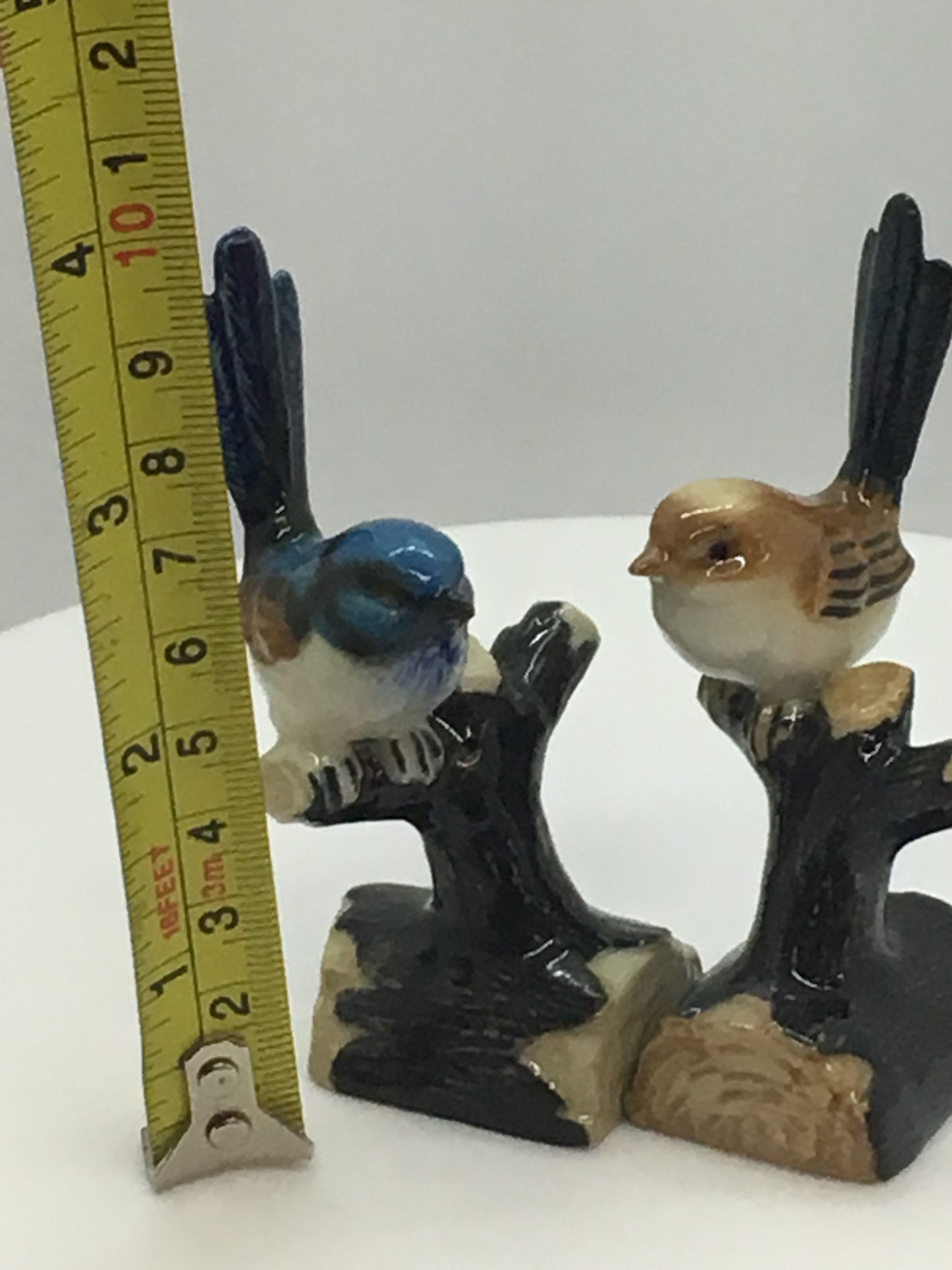 Miniature Porcelain Bird Figurines Superb Fairy Wren