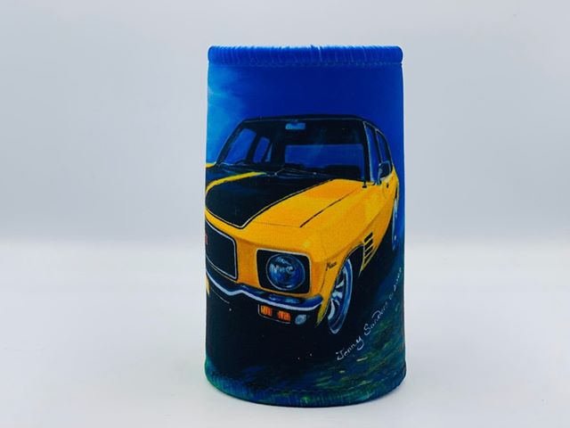 HQ GTS Monaro in YELLOW Classic Car Stubby Holder