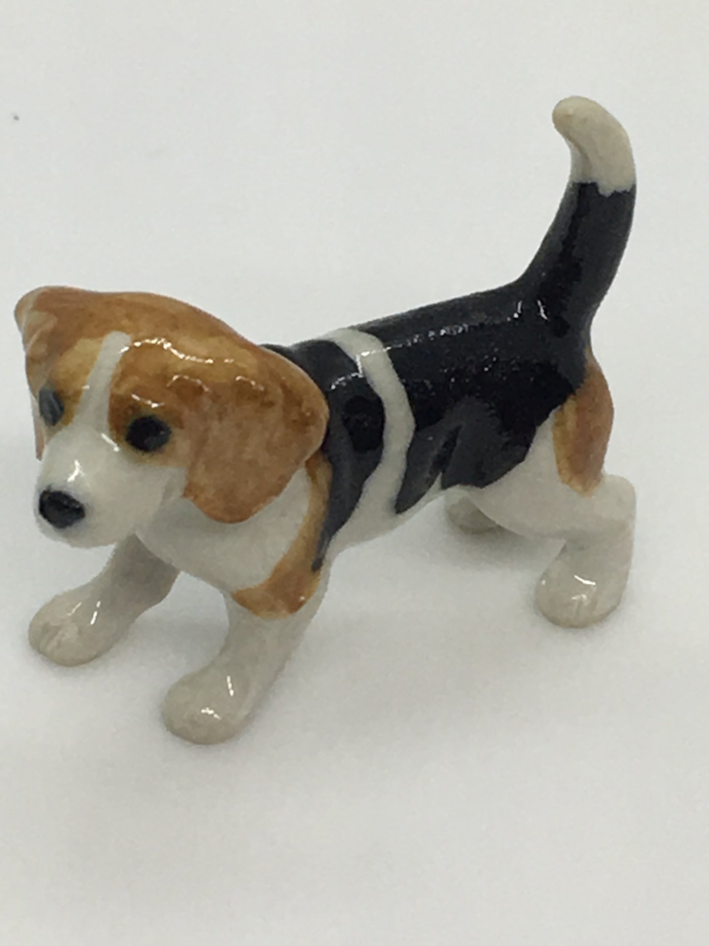 Miniature Porcelain Dog Figurine Beagle Mini