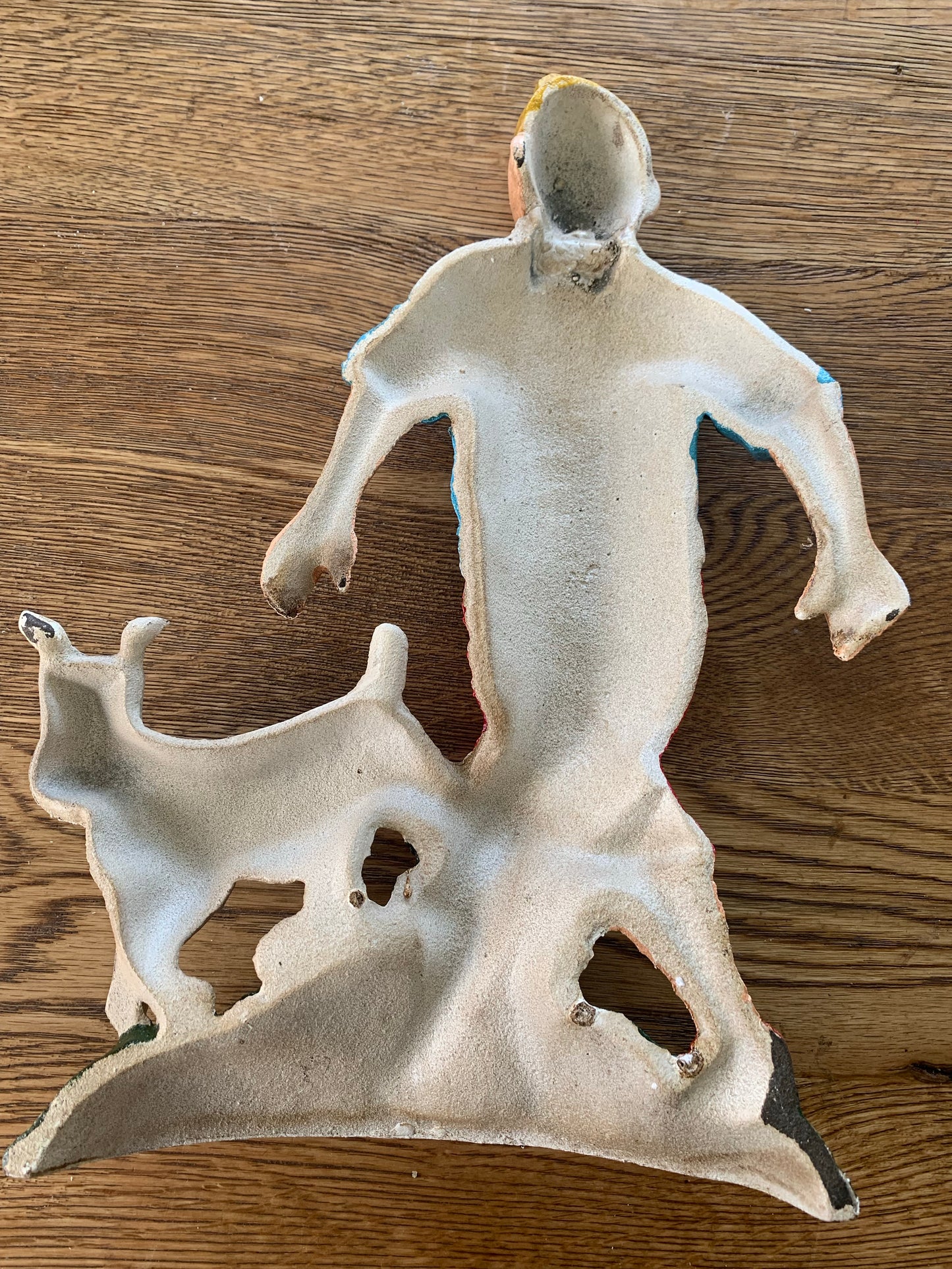 Tin Tin Walking His Dog Cast Iron Doorstop 35cm