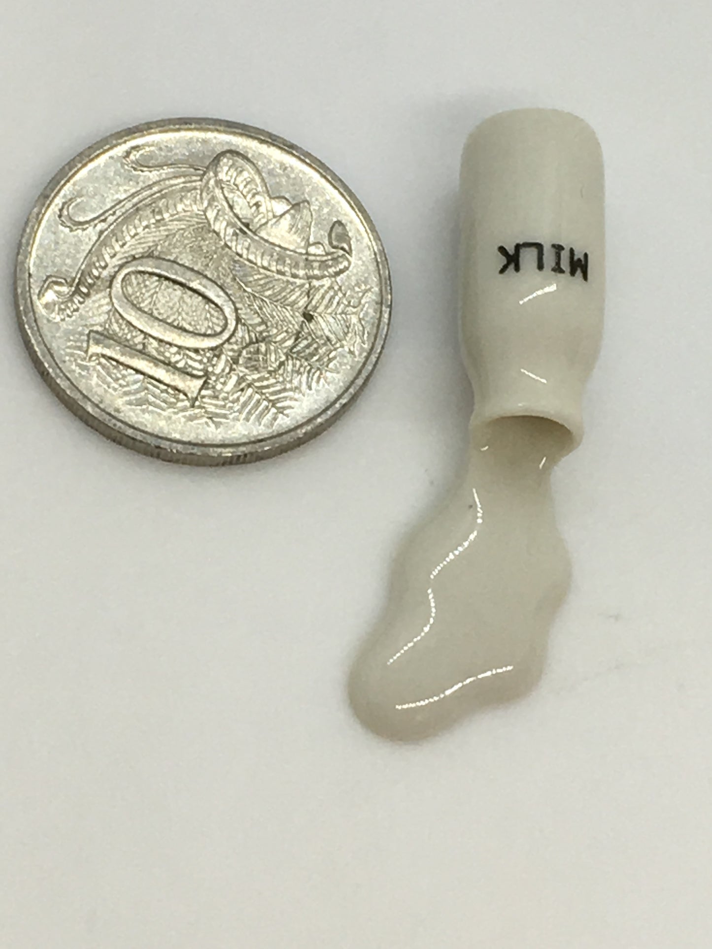 Miniature Porcelain Cats Kittens Figurine Spilt Milk