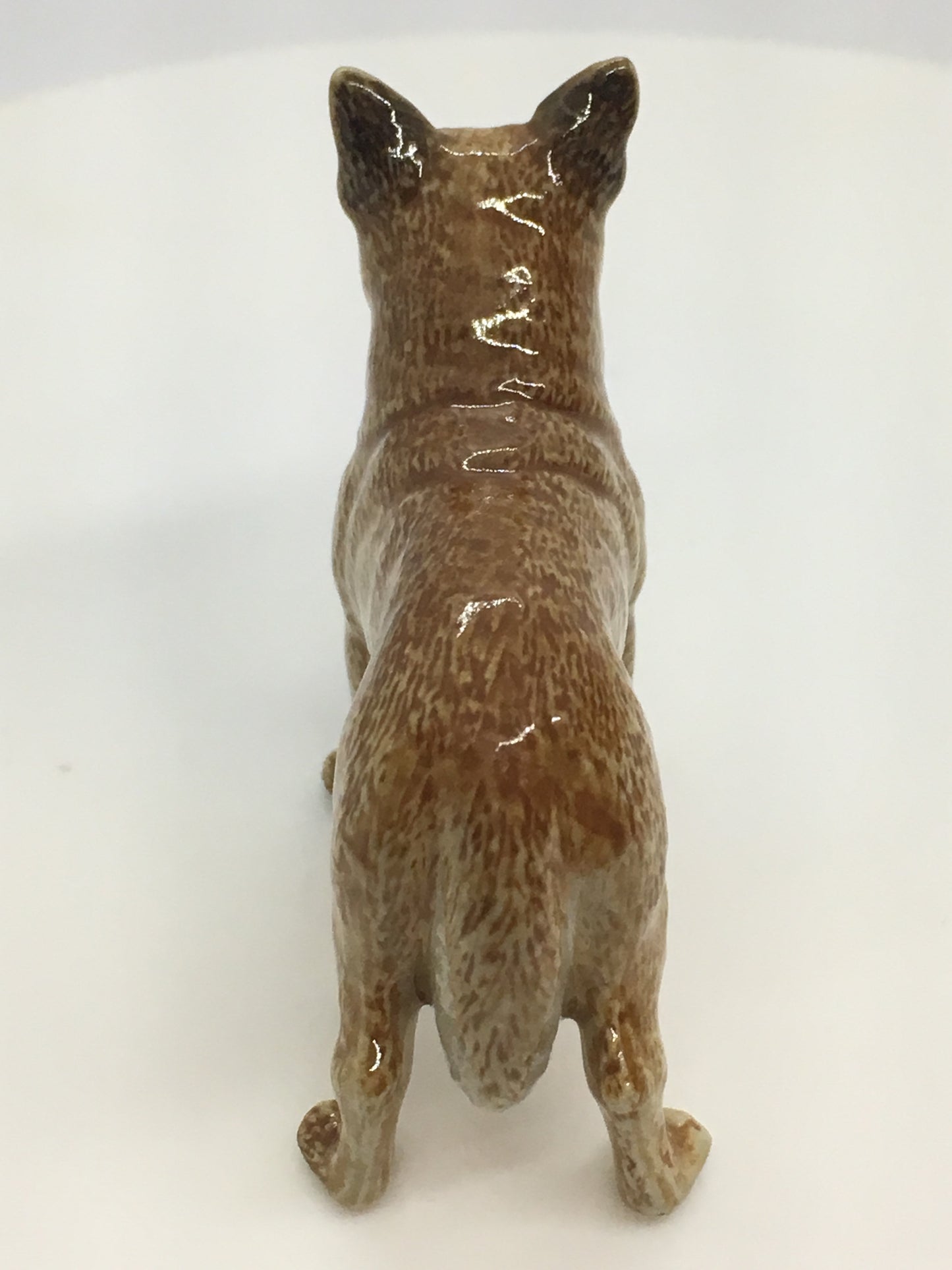 Miniature Porcelain Dog Figurine Australian Red Cattle Dog