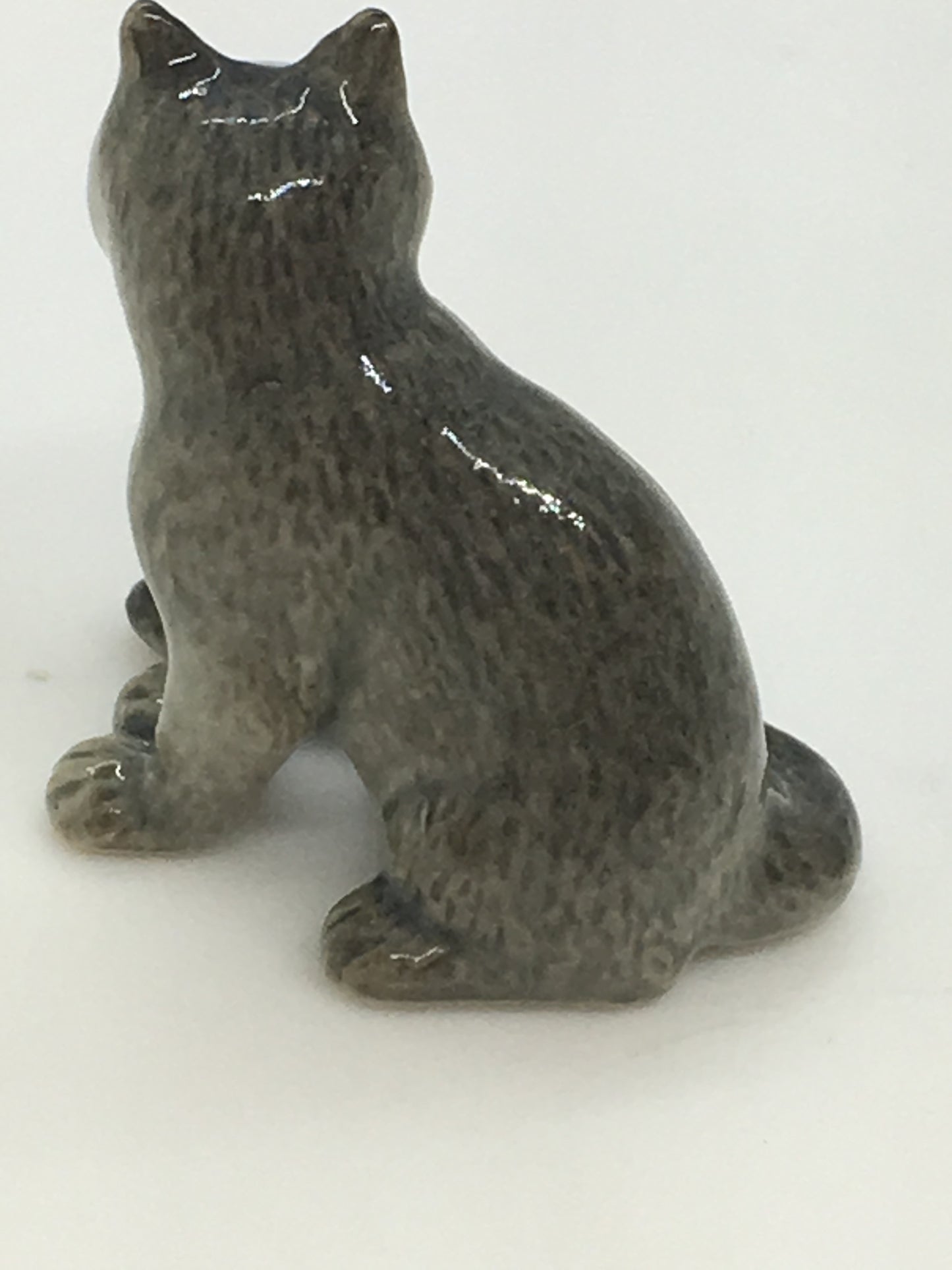 Miniature Porcelain Cats Kittens Hand Painted Russian Blue