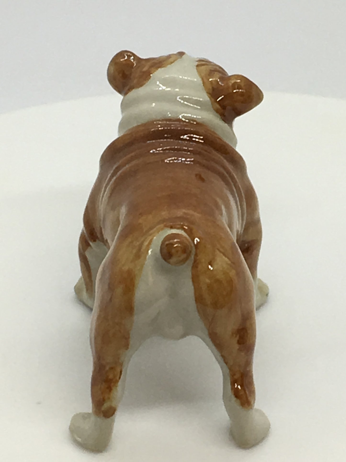 Miniature Porcelain Dog Figurine British Bulldog Dog Breed