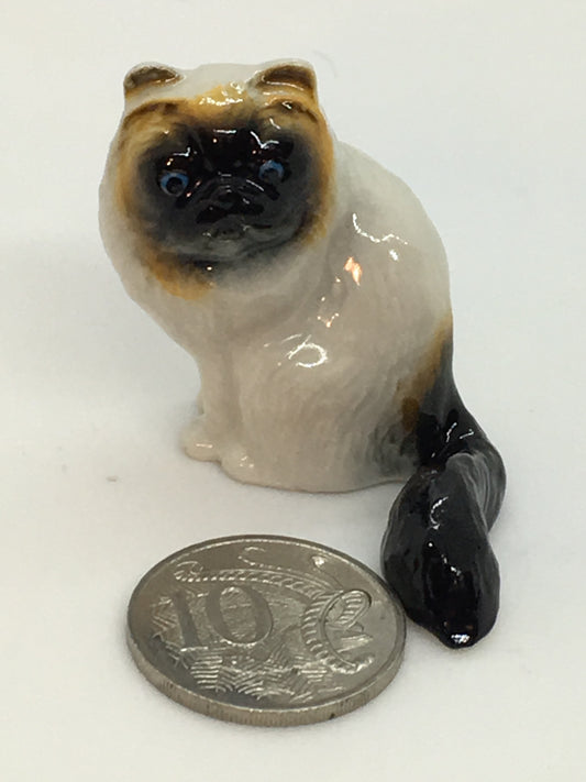 Miniature Porcelain Cats Kittens Figurines Himalayan Cat Kitten