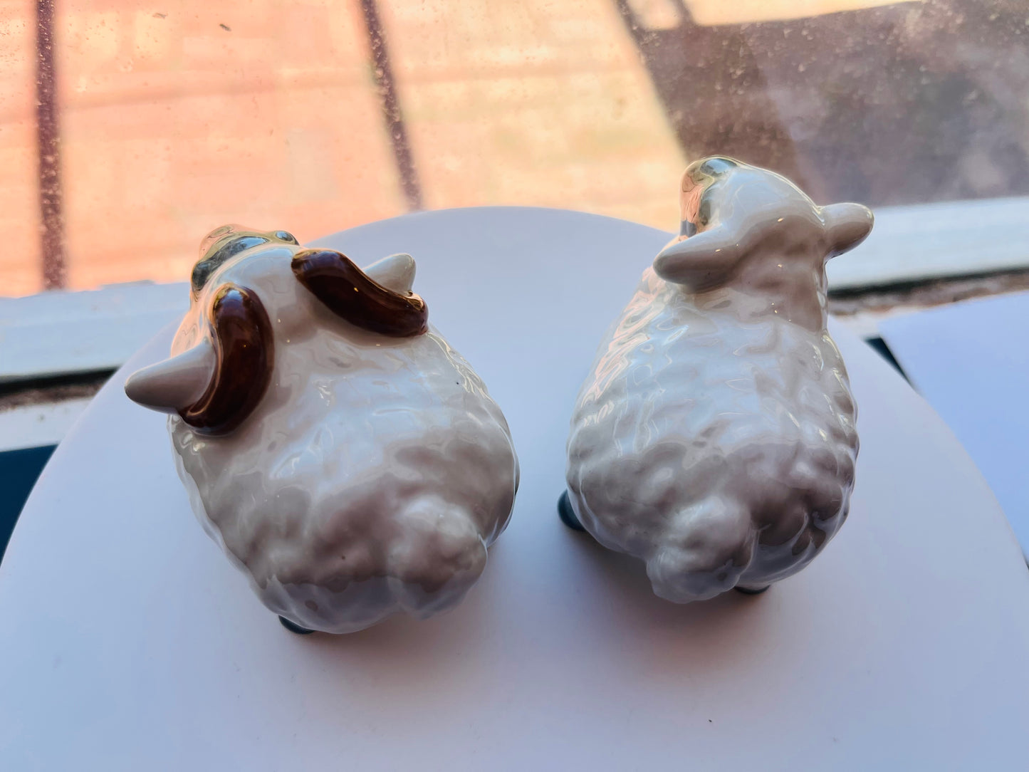 Porcelain Sheep 2pcs Ram and Ewe