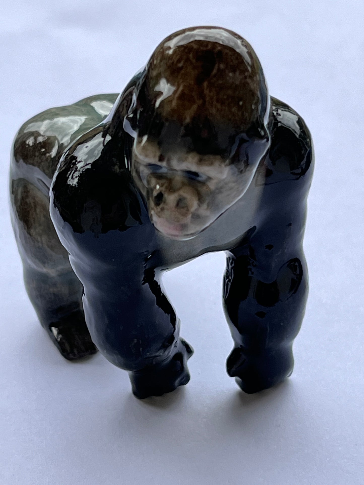 Miniature Porcelain Gorilla