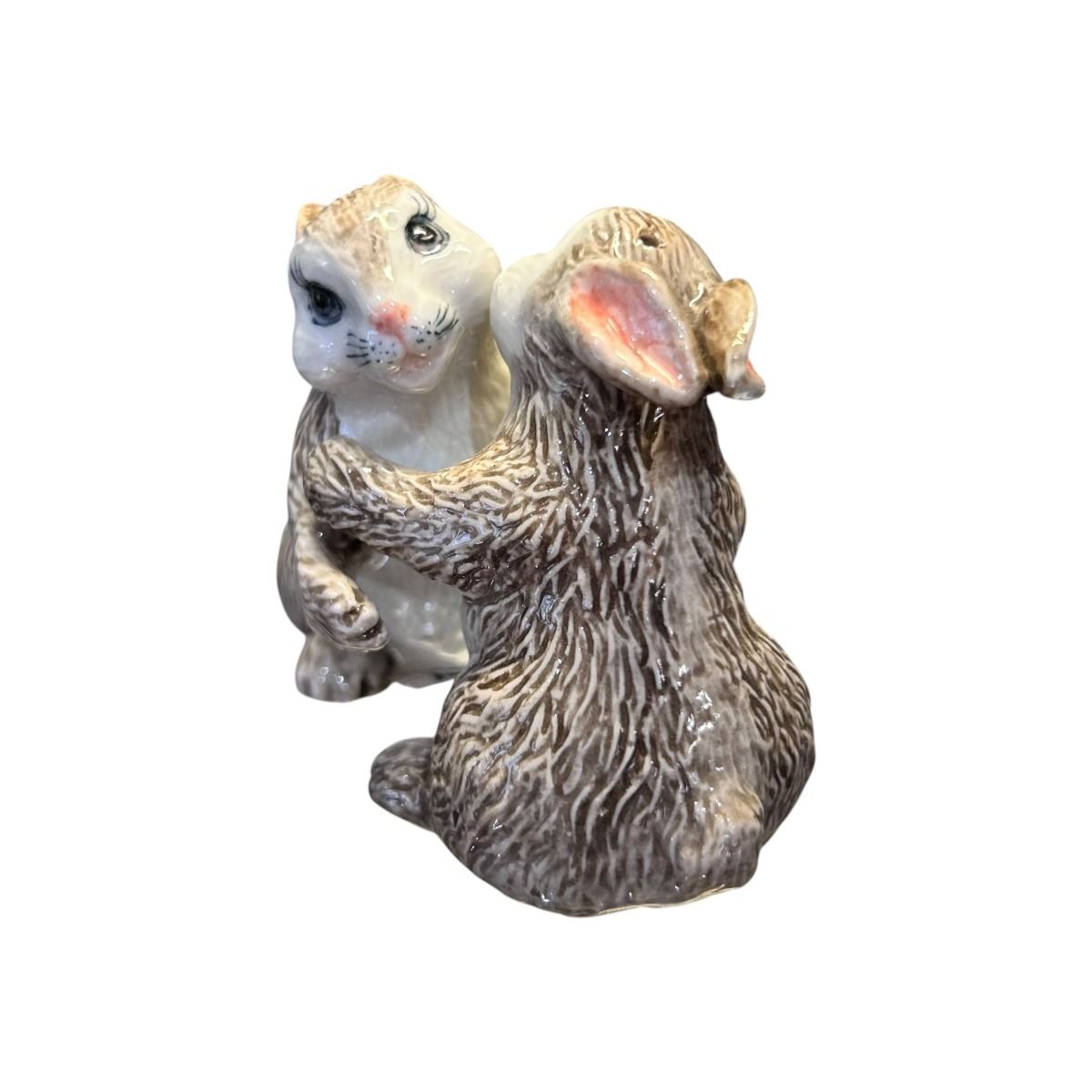 Hugging Rabbits Salt & Pepper Shakers