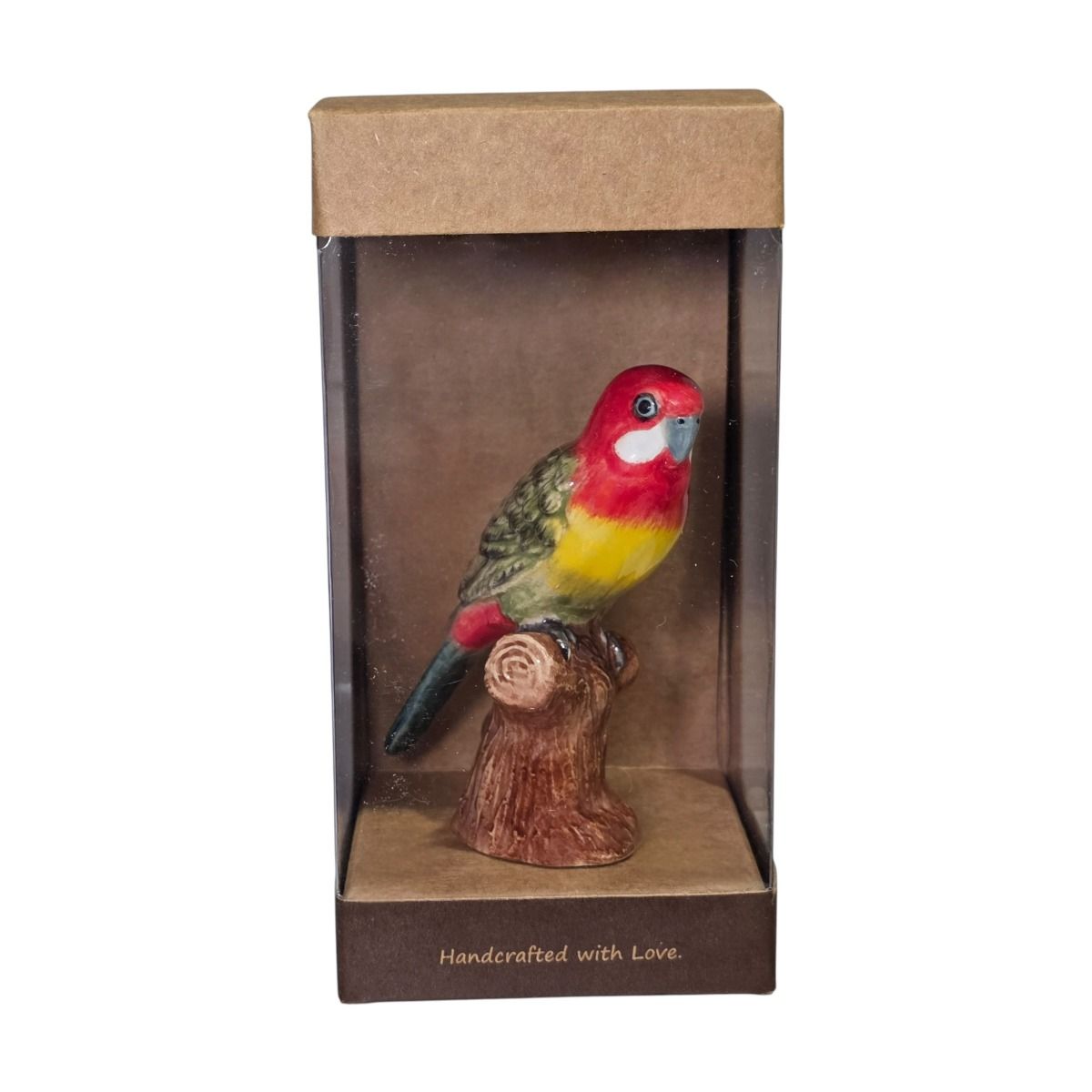 Miniature Porcelain Eastern Rosella Figurine