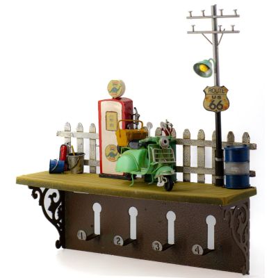 Petrol Pump Shelf With Hooks