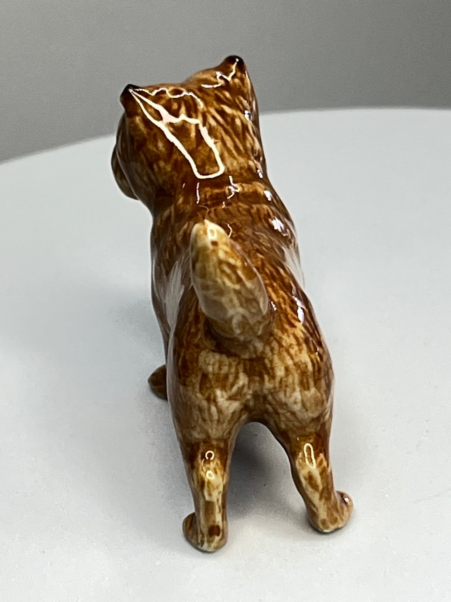 Miniature Porcelain Brown Ginger Cairn Terrier Figurine