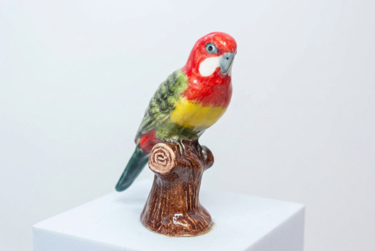 Miniature Porcelain Eastern Rosella Figurine