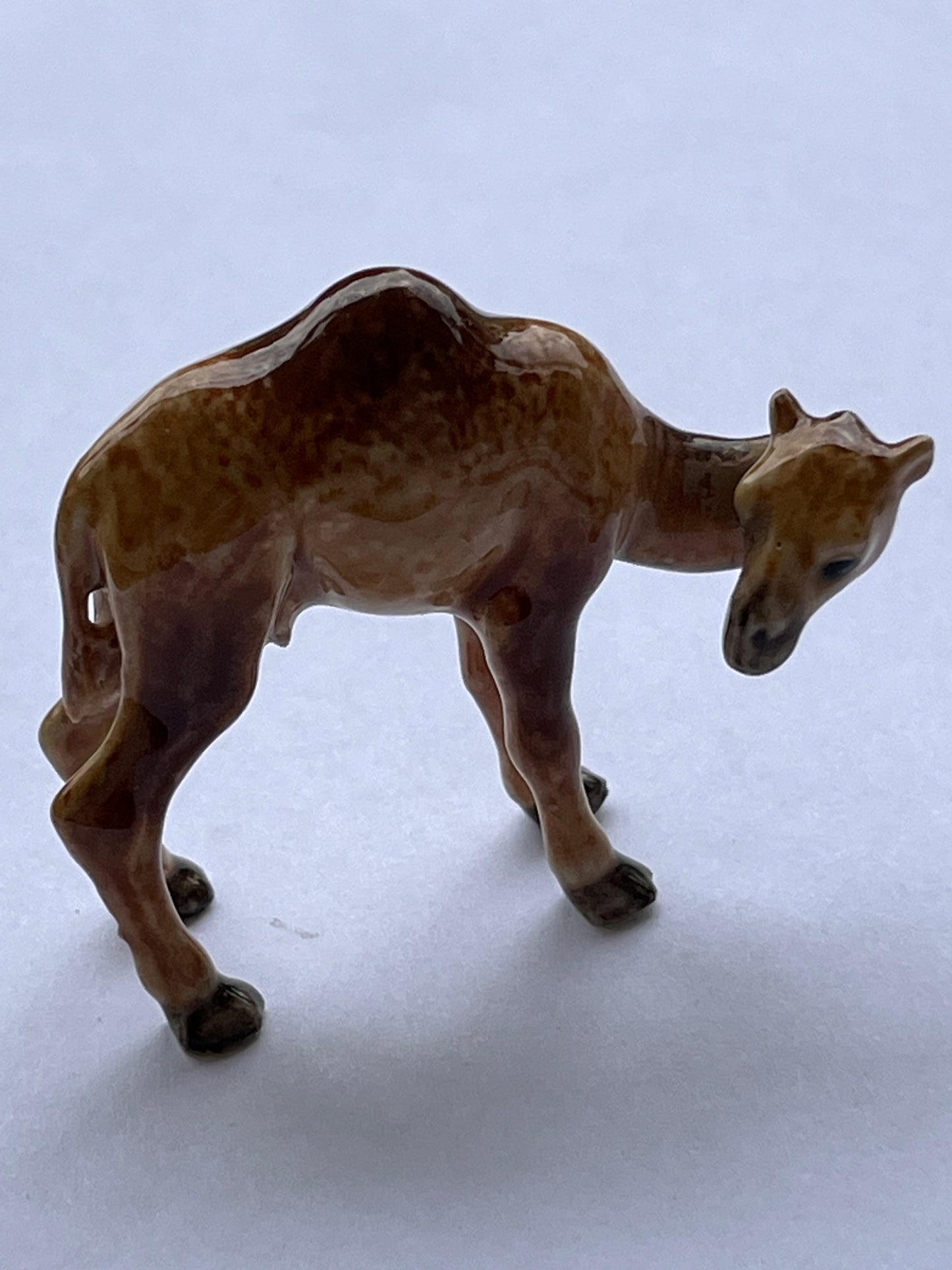 Miniature Porcelain Camel Figurine