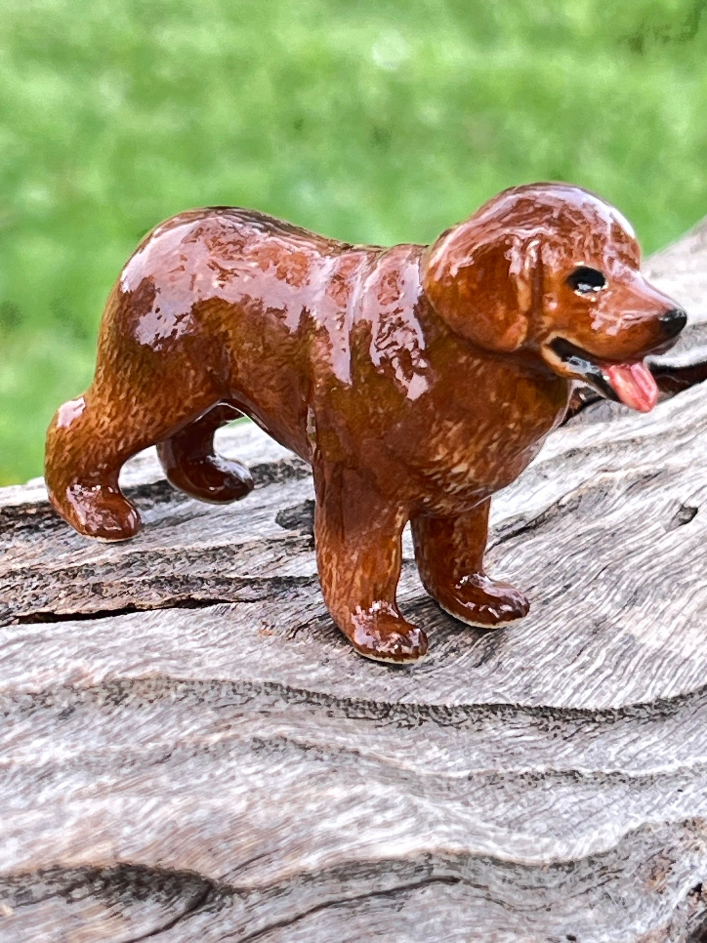 Miniature Porcelain Newfoundland Dog Figurine