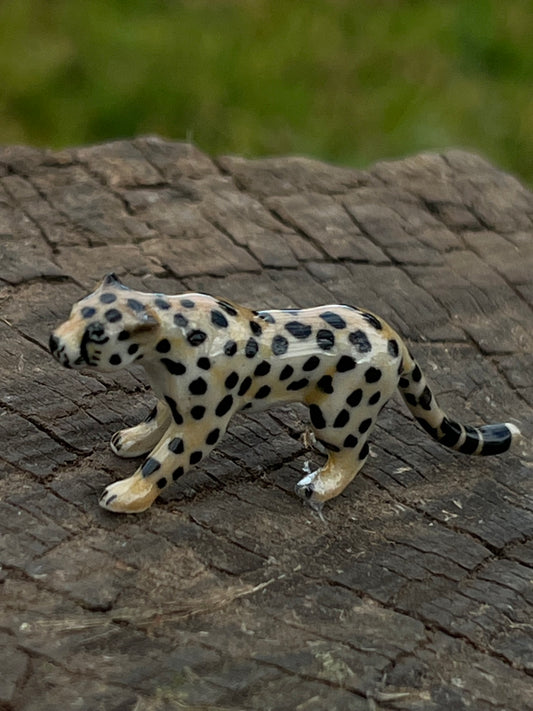Miniature Porcelain Cheetah Figurine